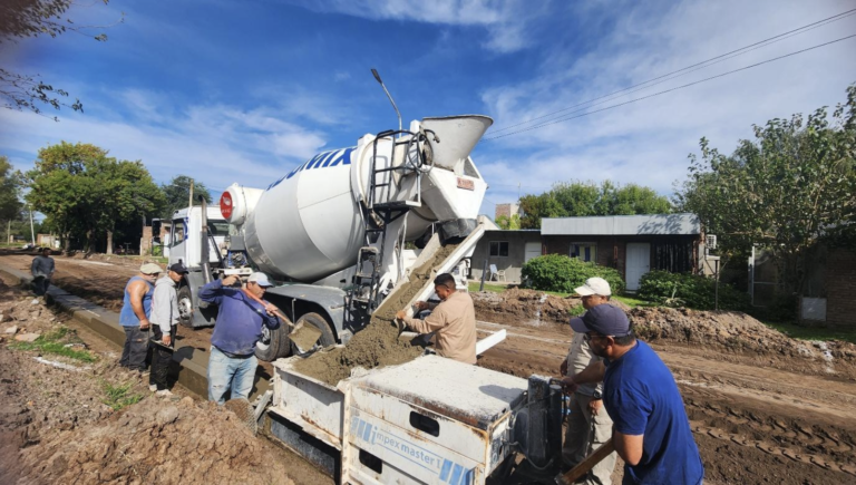 San Jerónimo Sud avanza con obras en distintos frentes y refuerza la mejora urbana en todos los barrios